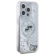 Karl Lagerfeld dėklas iPhone 15 Pro Max telefonui Liquid Glitter Karl & Choupette