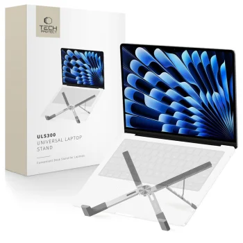 Nešiojamojo kompiuterio stovas Tech-Protect ULS300, iki 16", sidabrinis