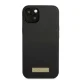Guess Silicone Logo Plate MagSafe dėklas iPhone 13 6.1\" telefonui, juodas