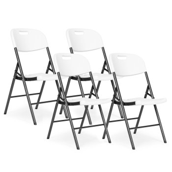 Sulankstomų kėdžių rinkinys Multigarden 147298, 4 vnt., baltas