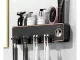 Wall-Mounted Toothbrush Holder with Toothpaste Dispenser & Cups