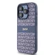 DKNY dėklas iPhone 15 Pro telefonui Mono Stripe & Metal Logo, mėlynas