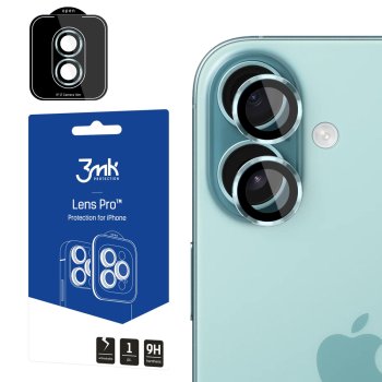 3mk Lens Protection Pro Tempered Glass for iPhone 17, Green