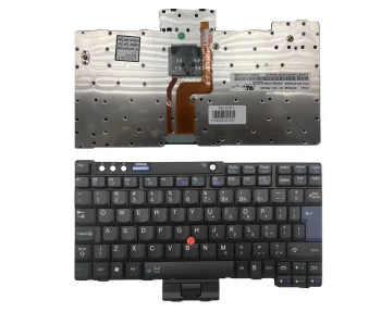 Lenovo ThinkPad X60 ir X61 klaviatūra, juoda (US)