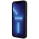 Guess 4G Metal Logo dėklas, skirtas Apple iPhone 15, pilkas