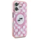 Apple iPhone 16 6.1\'\' Karl Lagerfeld IML Monogram Karl & Choupette Head MagSafe Cover Case, Pink