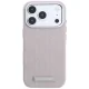 Karl Lagerfeld Grained Mono Resin Logo MagSafe dėklas iPhone 17 / 18 Pro Max, rožinis