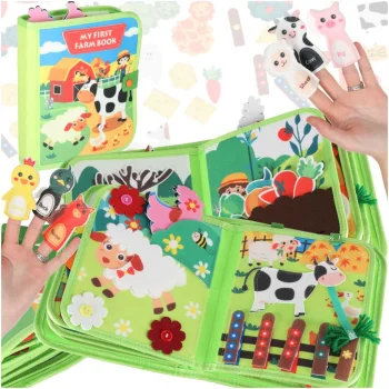 Felt Sensory Book for Kids Farm KX2956