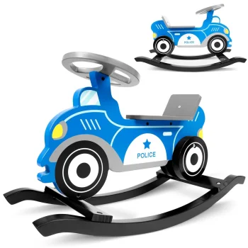 Ricokids Wooden Rocking Car "Police"