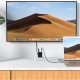 Acefast A17 „2in1“ GaN įkroviklis ir HDMI adapteris 65W USB-C / USB su laidu, juodas