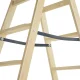 Dvipusės medinės kopėčios Hailo Master H80, 2 x 4 pakopos, rudos