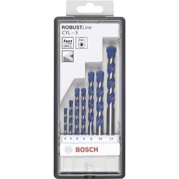Betono grąžtų rinkinys Bosch CYL-5 Robust Line, 7 vnt. (4–10 mm)