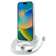 Karl Lagerfeld dėklas iPhone 16 Pro Max su MagSafe, Choupette Head & Cord, skaidrus