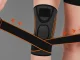 Elastic Knee Brace Stabilizer, Grey/Orange