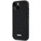 DKNY dėklas iPhone 15 / 14 / 13 modeliams, 3D Rubber Repeat Pattern, juodas