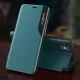 Atverčiamasis dėklas iPhone 13 Pro Max Eco Leather View Case su stovu, oranžinis