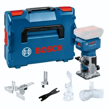 Akumuliatorinis briaunų frezeris Bosch GLF 18V-8 (be akumuliatoriaus, L-BOXX 136)