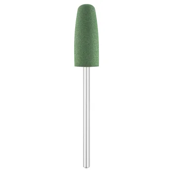 Exo Rubber Polishing Nail Drill Bit Green Rounded Cylinder 8.0mm