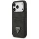 Guess 4G Double Card Triangle dėklas iPhone 17 Pro, juodas