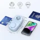 Orico AP3 GaN 20W 5in1 ilgintuvas 2x AC, 2x USB-A, 1x USB-C, Mėlynas