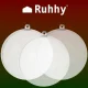 Ruhhy 10cm Transparent Fillable Christmas Baubles, 5 pcs