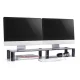 Maclean MC-936 dvigubas monitoriaus stovas, juodas