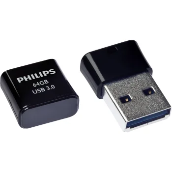 USB atmintinė Philips Pico Edition 64 GB USB 3.0, juoda