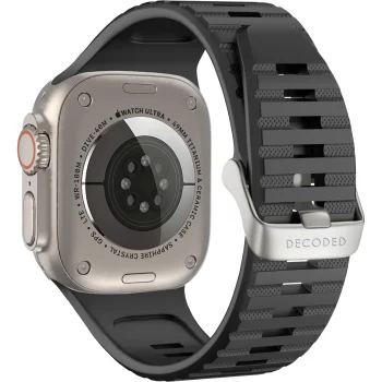 „Decoded Ultra Traction“ silikoninis dirželis „Apple Watch“ (49/45/44/42mm), juodas