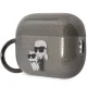 Karl Lagerfeld AirPods Pro 2 dėklas Black Glitter NFT Karl&Choupette, juodas