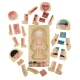 Wooden educational puzzle \"Montessori\" anatomy, studying the parts of the body, boy