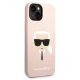 Karl Lagerfeld Silicone Karl\'s Head dėklas, skirtas iPhone 14 Plus, rožinis