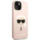 Karl Lagerfeld Silicone Karl\'s Head MagSafe dėklas iPhone 14 Plus / 15 Plus, rožinis
