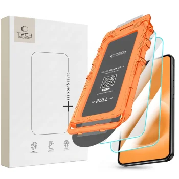 Tech-Protect Quick Set+ tempered glass for Galaxy A18 4G/5G, 2-pack