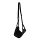 Hanging Travel Footrest Mini Foot Hammock, Black