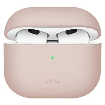 Uniq Lino silikoninis dėklas AirPods 3 įkrovimo dėklui, rožinis