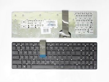 Asus K55, A55, R500, X751 nešiojamojo kompiuterio klaviatūra, juoda