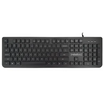Rebeltec Spiro USB klaviatūra, juoda