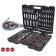 KS Tools CHROMEplus galvučių komplektas 1/4\", 3/8\", 1/2\", 195 dalių