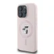 Karl Lagerfeld Silicone Karl&Choupette Heads MagSafe dėklas iPhone 16 Pro Max, rožinis