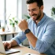 Laikrodžio dirželis Tech-Protect Nylon Elite, Apple Watch 44 / 45 / 46 / 49 mm, tamsiai mėlynas