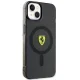 Ferrari dėklas iPhone 14 telefonui su MagSafe, pusiau skaidrus, juodas