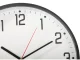 Wall clock large silent 30cm round pointer date temperature wood