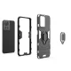 Ring Armor Hybrid Case with Magnetic Holder for OnePlus Ace, Black