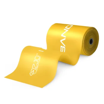 4Fizjo Flat Band reabilitacinė mankštos juosta (1-2 kg, 30 m), geltona