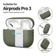 Tech-Protect Silicone silikoninis dėklas ausinėms AirPods Pro 3, žalias