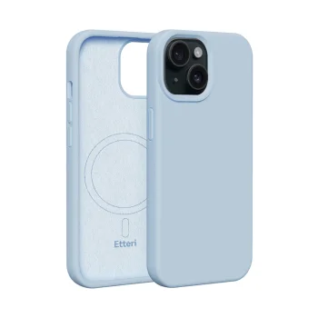 Etteri Silicone Mag dėklas telefonui iPhone 15 6,1", šviesiai mėlynas