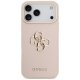 Guess Grained Big 4G & Classic Logo dėklas iPhone 17 Pro Max, rožinis