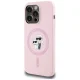 Karl Lagerfeld dėklas, skirtas iPhone 14 Pro Max Silicone KC Body Ring MagSafe, rožinis