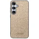 Auksinis dėklas Samsung Galaxy S24 telefonui Guess Glitter Script