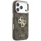 Guess dėklas iPhone 18 Pro / 17 Pro, 4G Big Resin Logo, rudas
